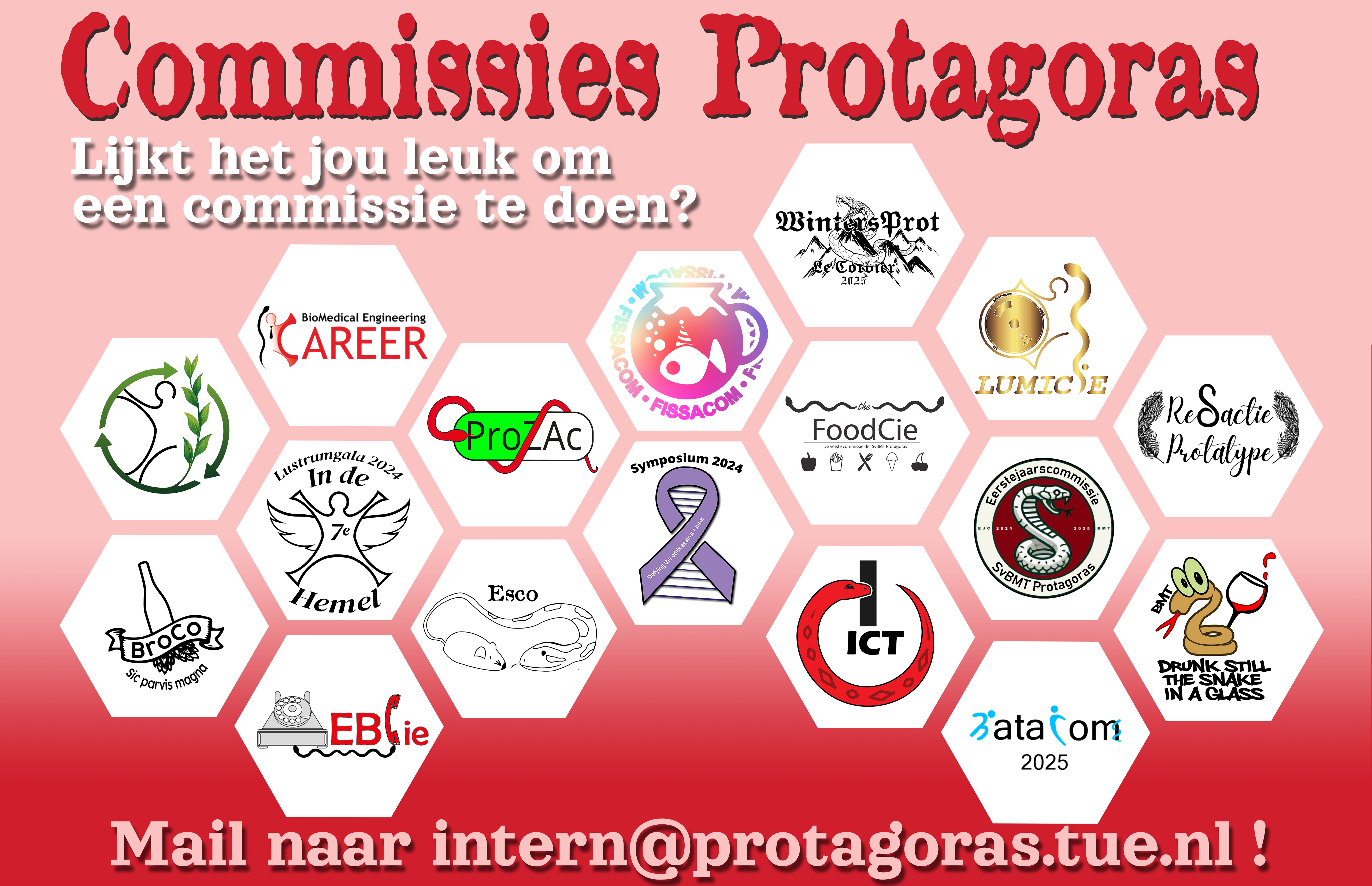 Poster overzicht commissie scherm